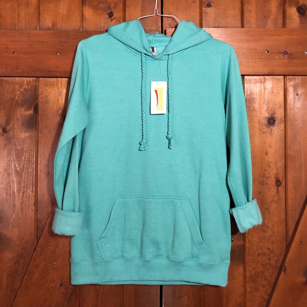 Light Green Pennant brand Hoodie, Small